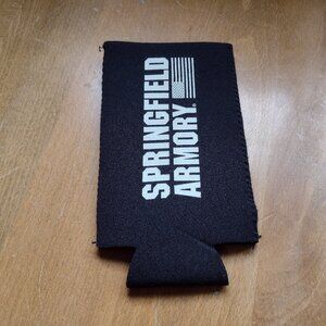 A "Springfield Armory" drink cozy